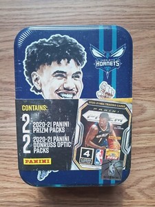 LaMELO BALL 2020-21 NBA COLLECTOR'S TIN 2 Panini Prizm 2 Donruss Optic Packs 🏀