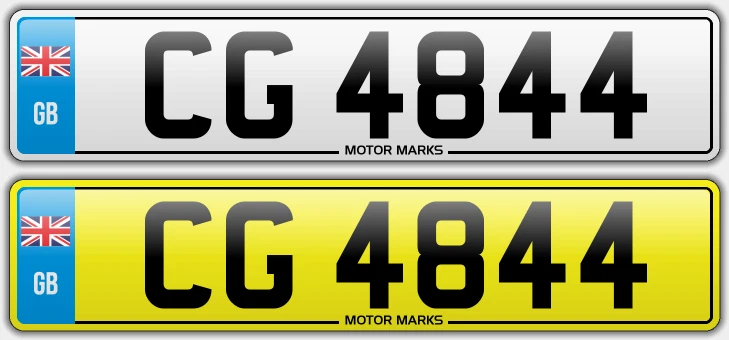 CG 4844 CG VINTAGE NUMBER PLATE CEIRAN CONNOR CHARLES CAROL CARL CRAIG CLIVE