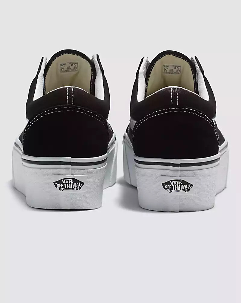 Vans Old Skool Stackform 34mm Women's sneaker Size 6-10  Black, White
