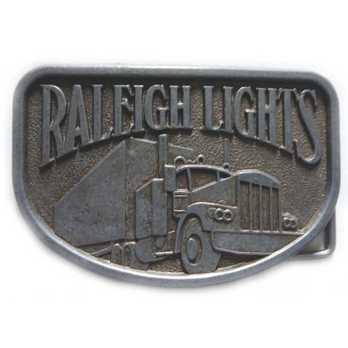 Raleigh Lights Belt Buckle 18-Wheeler Big Rig Trucker
