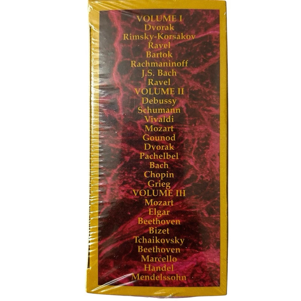 New Classical World 3 Cassette Tape Box Set Sealed Bach Schumann Mozart Debussy - Image 3 of 4