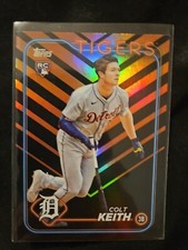 2024 Topps Update Series Colt Kieth Base Orange And Black Foil
