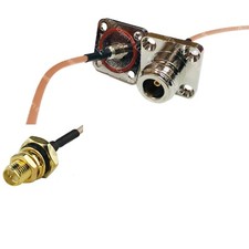 RG316 N Female Flange O-Ring to RP-SMA Female O-Ring RF Cable Rapid-SHIP LOT