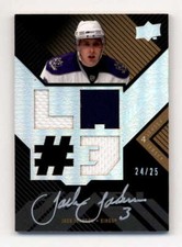 JACK JOHNSON 2008/09 UD BLACK QUAD JERSEY SILVER INK AUTOGRAPH AUTO #/25 BF4001