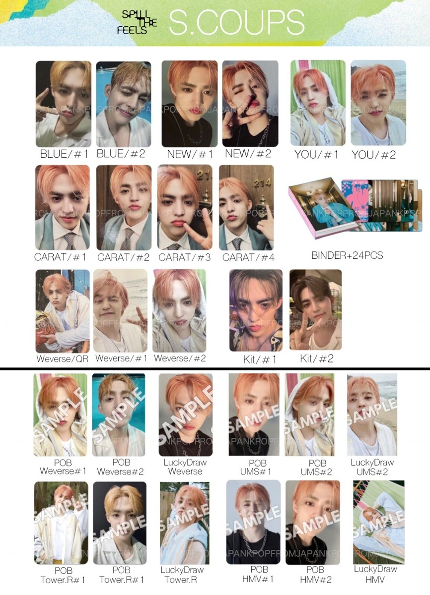 S.COUPS SEVENTEEN SPILL THE FEELS ALBUM JAPAN POB PHOTOCARD S.COUPS SEVENTEEN SPILL THE FEELS ALBUM JAPAN POB PHOTOCARD
