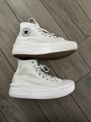 Converse Chuck Taylor All Star Move High-Top Platform Lift Sneaker White Size 9
