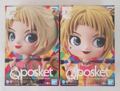 Birds Of Prey Q Posket Harley Quinn Metallic Color Ver 14cm Figure Japanese Anime Chsalon Collectibles