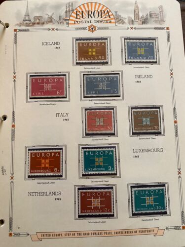 Europa Worldwide Stamps Mint Mounted on a Europa Specialty Album High CV Video - Picture 22 of 24