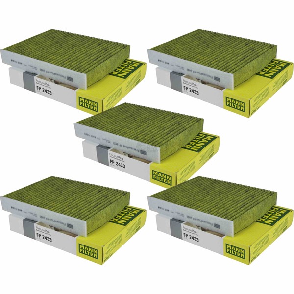 5X MANN-FILTER Biofunctional Innenraumfilter FüR Allergiker Fp 2433-image