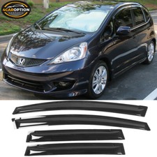 Fits 09-14 Honda Fit Ge Hatchback Window Visors Rain Sun Guard Vent 4pc Set