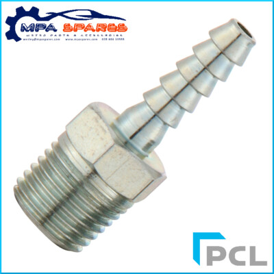 PCL SCHLAUCHENDSTÜCKADAPTER AUSSENGEWINDE R 1/4 MIT INT SCHLAUCHDURCHMESSER 7,9 MM ~ 5/16 ZOLL