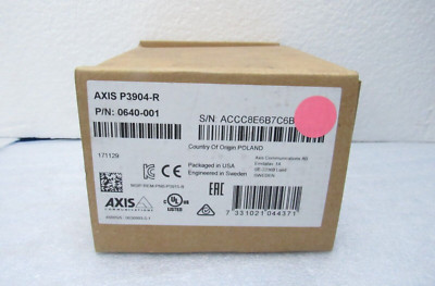 Axis 0640-001 P3904-R 720P HDTV Compact Dome IP H.264 Security Camera [BIS]