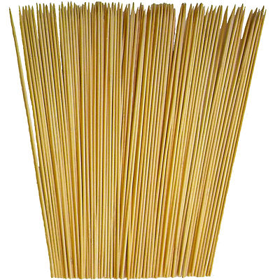12'' Bamboo Skewer wood stick BBQ Fish Steak Shish Kabobs Fondue Grill,100 ct