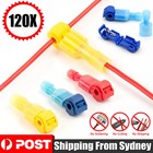 120X T-Tap Electrical Wire Crimp Terminals Quick Splice Cable Connectors Kit NEW