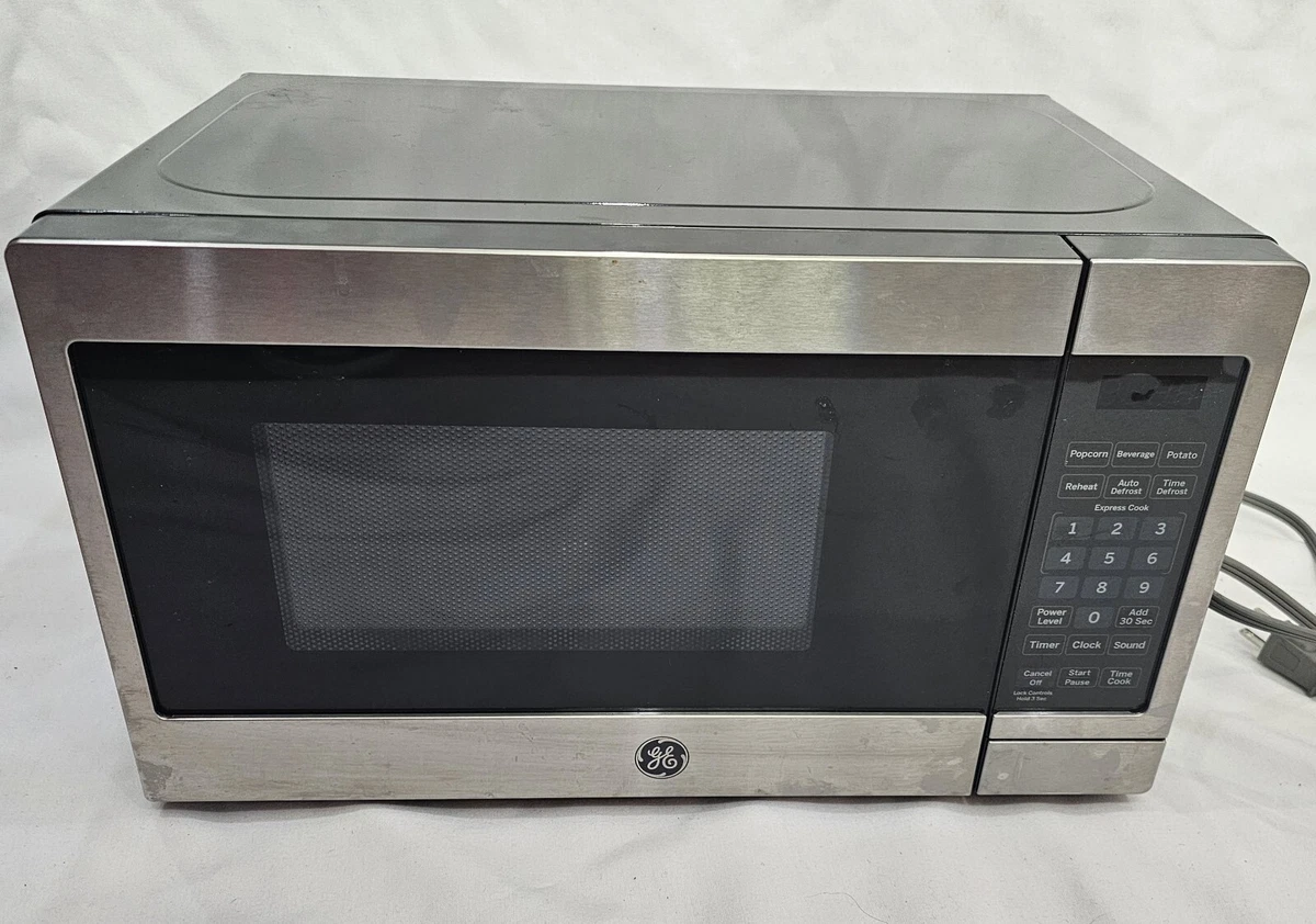 GE 0.7 cu. ft. Small Countertop Microwave in Stainless Steel