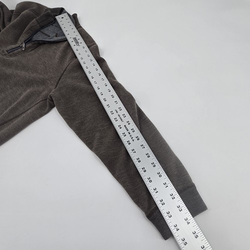 Tommy Bahama Herren 1/4 Reißverschluss hellbraun Langarm Baumwolle Pullover Größe XL. 1157 - Bild 8 von 8
