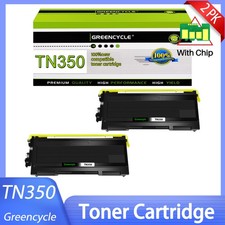 Greencycle 2PK TN350 Toner For Brother HL-2030 HL-2040 HL-2070N Intellifax 2850
