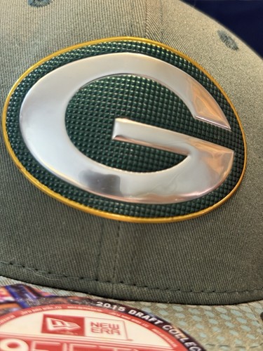 NFL Green Bay Packers 2015 Draft Collection Fitted Cap Hat New But Faded - Picture 17 of 17