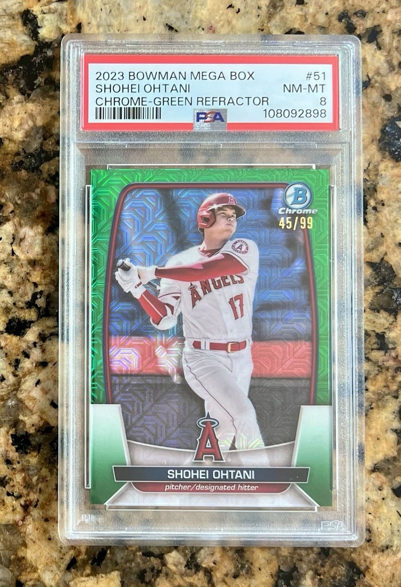 大谷翔平　bowman mega box green 2023 Bowman Mega Box SHOHEI OHTANI #51 Chrome Green