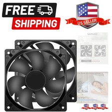 12V DC Fan Strong Quiet 120x120x25mm 12cm Small Cooling Fan 2Pin 2Wire 1600RP...