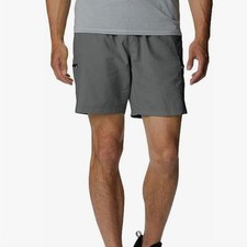 Columbia Mountaindale Shorts Mens Small Gray Omni-Shade UPF 50 Hiking XM9364-023