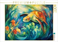 Calvendo Puzzle Sea Turtle | 2000 Pieces, Finished Size 35.4 × 26.4 In (90 × 67