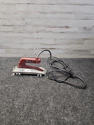 Used 10-282G-2 Deluxe Heat Bond Carpet Iron with Non-Stick Grooved Base , Red