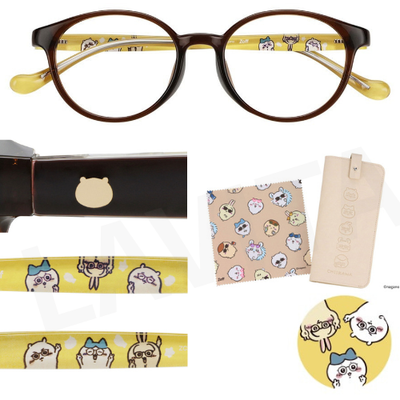Chiikawa Eyeglass Glasses Frame Brown Clear HAPPYmodel ZOFF