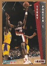 1992-93 Fleer Drake's #44 Terry Porter