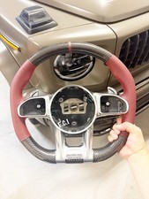 2019-2024 MERCEDES AMG G63 C63 E63 GT S63 CLS63 GLC Carbon Fiber Lenkrad Rot