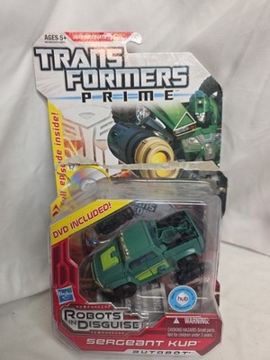 Transformers Prime Robots In Disguise Deluxe Autobot Sergeant Kup Open Box 