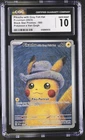 2023 Pokemon Black Star Promo Pikachu Van Gogh Grey Felt Hat GEM MINT CGC 10