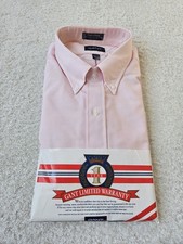New Gant Oxford Club Men's Long Sleeve Pink Button Down Shirt Size 17.5-36 Tall