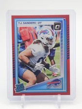 T.J. SANDERS 2025 DONRUSS OPTIC RATED ROOKIE RED PRIZM /149 #226 BILLS Q5939