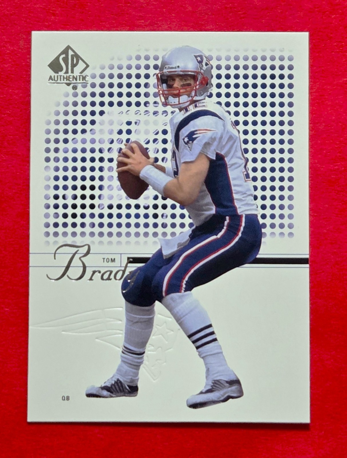 TOM BRADY 2002 SP Authentic football card #1 New England Patriots NFL THE GOAT