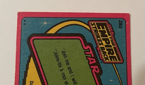 1980 O-Pee-Chee Star Wars: Das Imperium schlägt zurück - #280 Stormtrooper Sehr guter Zustand - Bild 6 von 6
