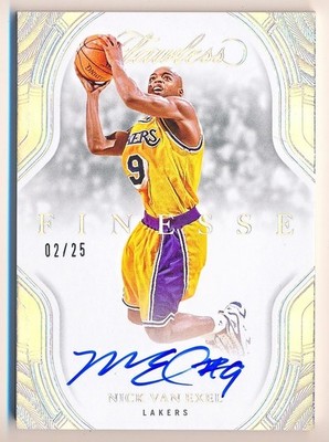 2024-25 Flawless Nick Van Exel Finesse Signatures Auto #FNS-NVE (02/25)