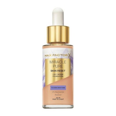 MAX FACTOR MIRACLE PURE SKIN RESET 2IN1 SERUM FOUNDATION 30ML N.30-40