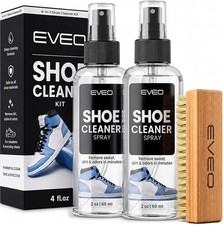 Shoe Cleaner Kit, Deep Cleaning White Sneakers Leather Suede, 2 Pack, Universal