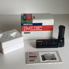 Pentax ME Winder Motor Drive Grip w/ Box & Manual Power Tested Working LED