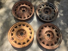 1935 1936 Chevy Standard 17 Artillery Wheels Original Gm 5 Lug Set Of 4 1935 1936 Chevy Standard 17 Artillery Wheels Original Gm 5 Lug Set Of 4