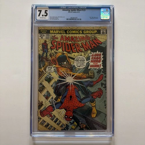 Amazing Spider-Man #123 CGC 7.5  (1973) Luke Cage & Gwen Stacy Funeral