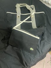 LACOSTE TOTE BAG Large Canvas Vintage L68 Summer 9 Black B