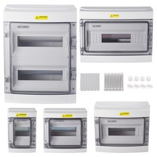 4-24Way Weatherproof Consumer Unit Enclosure RCD MCB Contactor Isolator IP66 Box