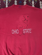 VTG Ohio State Buckeyes Sweatshirt, Large, Brutus Buckeye Mascot, Made In USA