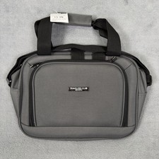 New Travelers Club Boarding Tote Gray Back 15” With Strap