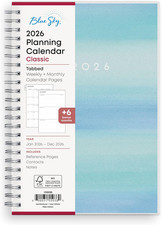 Blue Sky 2026 Weekly and Monthly Planner Calendar, January 2026 - December 2026