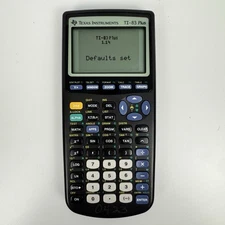 Texas Instruments TI-83 Plus Graphing Calculator Slip Cover Tested & Works 