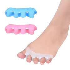 1 Pair Toe Separator Bunion Corrector Silicone Straightener Orthopedic Spacer