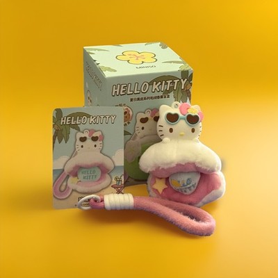 Miniso Sanrio Hello Kitty Summer Tan UV Color Change Pearl Seashell Aroma Plush